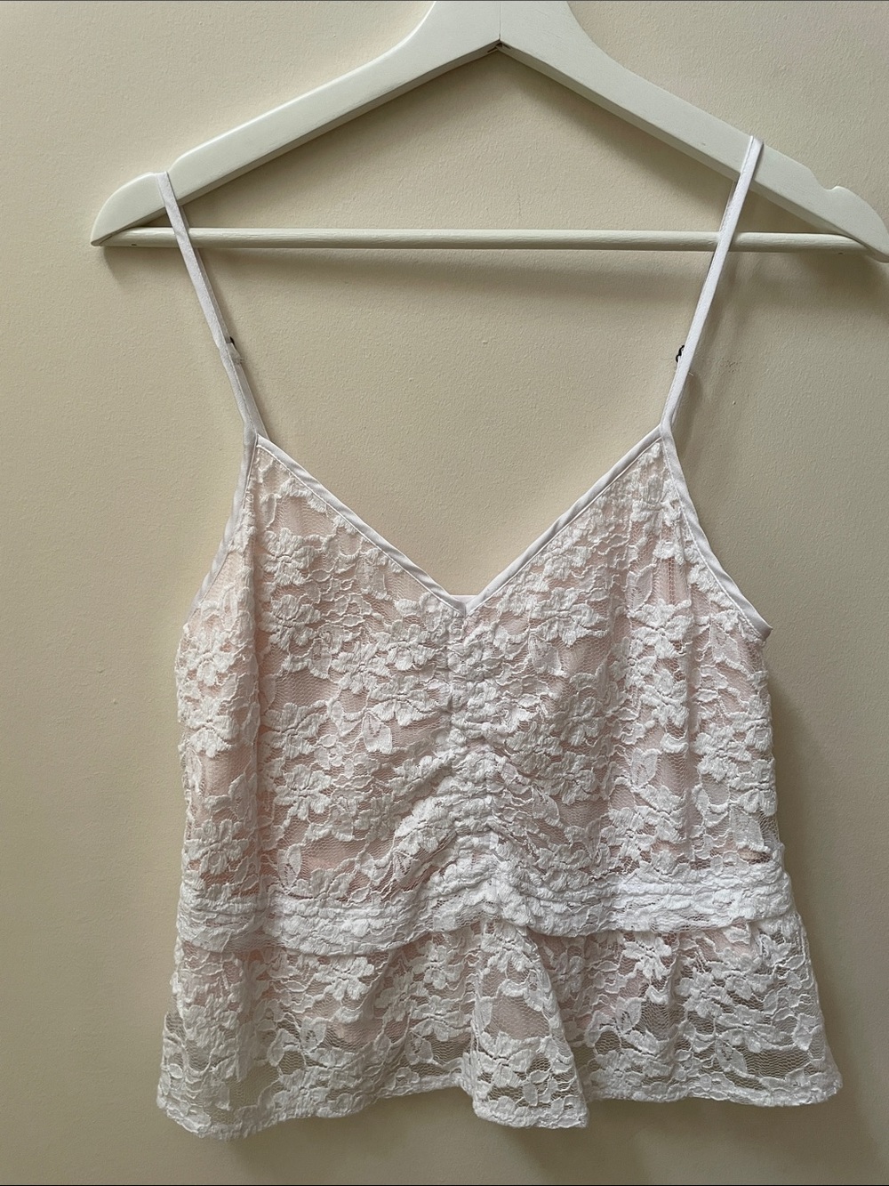 Abercrombie & Fitch Ivory Lace Camisole